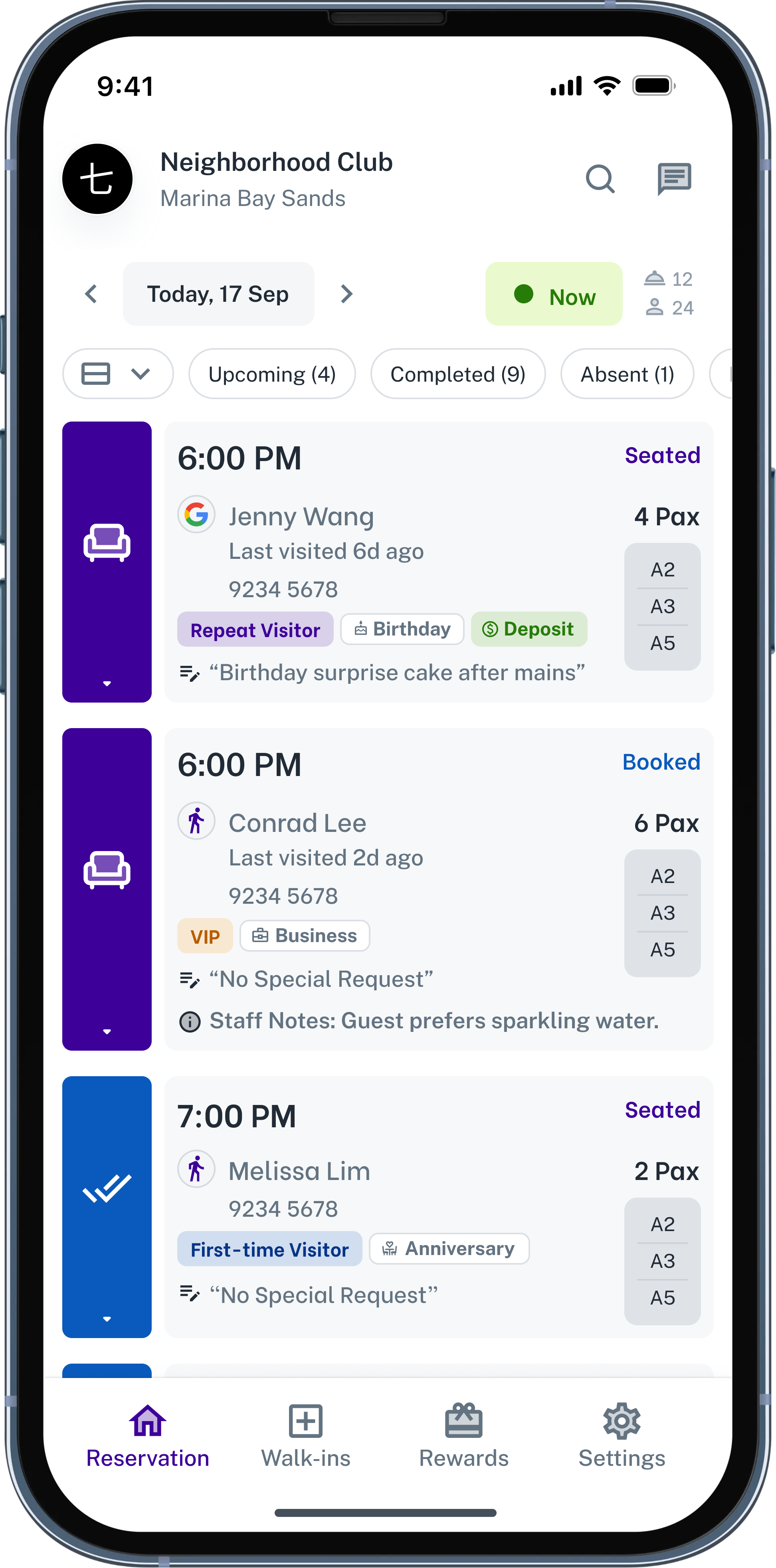 Restaurant Reservation and Table Management System